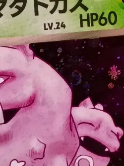Dark Weezing Holo Swirl By Face! No.110 Rocket Gang NM-LP Old Back JPN Pokemon - Image 3