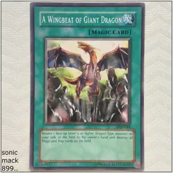 A Wingbeat of Giant Dragon - LOD-044 - Common Unlimited Yugioh - Image 1