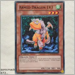 Armed Dragon LV3 - SDDL-EN018 - Common 1st Edition Yugioh - Image 1