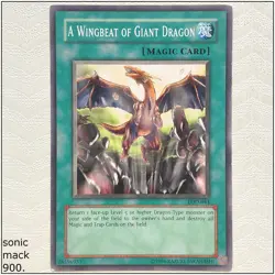 A Wingbeat of Giant Dragon - LOD-044 - Common Unlimited Yugioh - Image 1