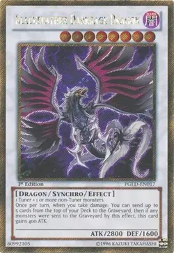 *** BLACKFEATHER DARKRAGE DRAGON *** 1ST EDITION GOLD RARE PGLD-EN017 YUGIOH! - Image 1