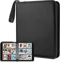900 Cards Pocket Trading Card Binder 9 Pocket Trading Card Album Folder Case - Image 1