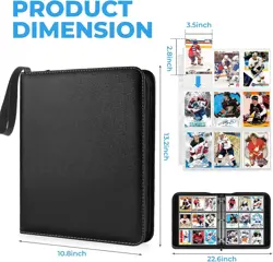 900 Cards Pocket Trading Card Binder 9 Pocket Trading Card Album Folder Case - Image 4