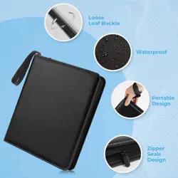 900 Cards Pocket Trading Card Binder 9 Pocket Trading Card Album Folder Case - Image 5