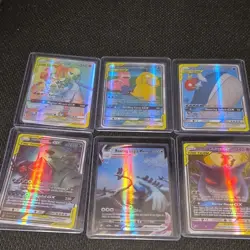 Pokemon GX VMAX Tag Team Holo Card Lot - Gardevoir & Sylveon, Slowpoke (6) - Image 1