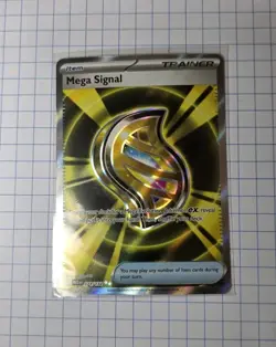 Pokemon TCG Mega Evolution Ultra Rare Trainer Card Mega Signal 171/132 - Image 1