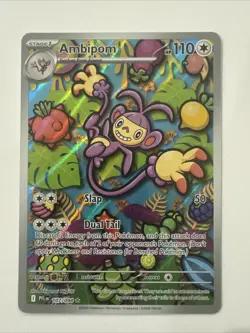 Pokemon Ambipom 107/94 Phantasmal Flames Illustration Rare Card M/NM - Image 1