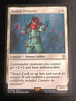 MTG Final Fantasy - Bastion Protector - Rare - Image 1