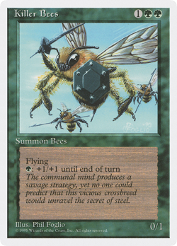 Killer Bees (MP) Fourth Edition 4ED Magic MTG - Image 1