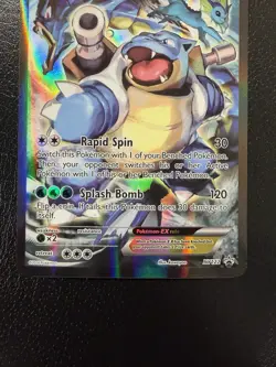 Pokemon TCG Card - Blastoise EX XY122 Black Star Promo Full Art XY Holo - LP - Image 2