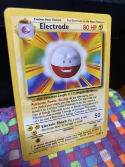 Pokemon TCG Base Set Unlimited Electrode Non-Holo Rare 21/102 #21 LP - Image 2