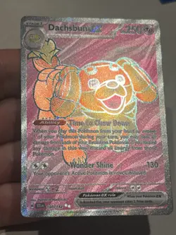 Dachsbun ex - 160/142 - Pokemon Stellar Crown Full Art Ultra Rare NM - Image 2