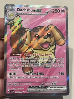 Dachsbun ex - 160/142 - Pokemon Stellar Crown Full Art Ultra Rare NM - Image 4