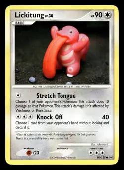 Lickitung 80/127 Common Platinum Pokemon LP - Image 1