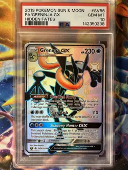 Pokemon PSA 10 Greninja GX Hidden Fates SV56/SV94 - Image 3