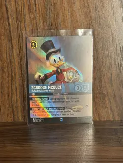 Lorcana Scrooge McDuck Enchanted Card 218/204 Richest Duck in the World - Image 2
