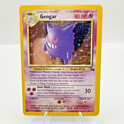 Pokemon TCG Gengar Fossil Holo Card 5/62 Unlimited Rare MP/HP - Image 1