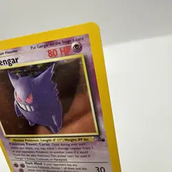 Pokemon TCG Gengar Fossil Holo Card 5/62 Unlimited Rare MP/HP - Image 3
