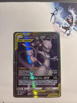 Pokemon TCG Mewto and Mew GX Tag Team Cosmic Eclipse Ultra Rare Pokemon Card - Image 1