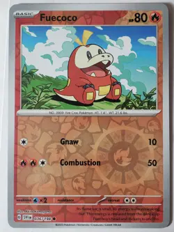 REVERSE HOLO Fuecoco 036/198 NM - Scarlet Violet Pokemon Card - Image 1