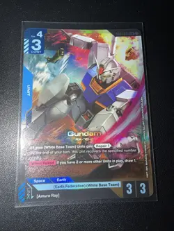 Gundam Card Game GD01-001 LR Gundam RX-78-2 - Image 1