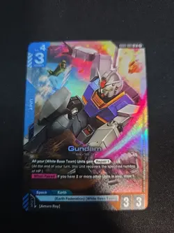 Gundam Card Game GD01-001 LR Gundam RX-78-2 - Image 1