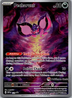 Pecharunt - (Pokemon Center Exclusive) 129 SV: Scarlet & Violet Promo Cards Pro - Image 1