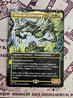 MTG Yarok, the Desecrated Borderless Secret Lair Encyclopedia of Magic NM - Image 1
