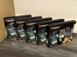MTG 2018 Gift Pack X5 NEW FACTORY SEALED English 5 Boxes Core Set 2019 630509686063 - Image 1