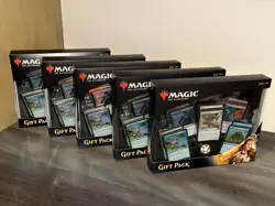 MTG 2018 Gift Pack X5 NEW FACTORY SEALED English 5 Boxes Core Set 2019 630509686063 - Image 2