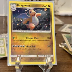 Dragonite - 96/149 Pokemon TCG Sun & Moon 2017 Cosmos Holo SWIRL Pokemon Card - Image 1