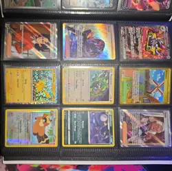 217 Pokemon Cards Cards In Binder (Binder Included) + 9 Jumbo Pokemon cards - Image 4