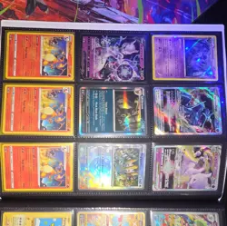 217 Pokemon Cards Cards In Binder (Binder Included) + 9 Jumbo Pokemon cards - Image 5