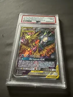 2019 Pokemon Moltres Zapdos Articuno GX SM210 Hidden Fates Promo - PSA 9 - Image 2