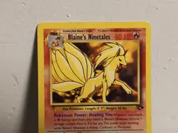 Pokemon TCG Blaine's Ninetales Gym Challenge 21/132 Unlimited Rare HP - Image 2