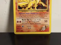 Pokemon TCG Blaine's Ninetales Gym Challenge 21/132 Unlimited Rare HP - Image 3