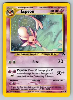 2001 Pokemon Neo Discovery Espeon Holo #1/75 - Image 1