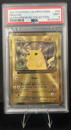 2021 POKEMON CELEBRATIONS ULTRA-PREMIUM COLLECTION 58/102 PIKACHU PSA 9 - Image 1