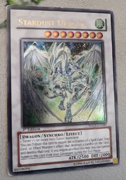 Stardust Dragon TDGS-EN040 Ultimate Rare 1st Edition Yugioh MP - Image 2