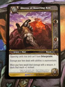 World of Warcraft TCG Promo Badge 2/4 Gloves of Unerring Aim - Image 1