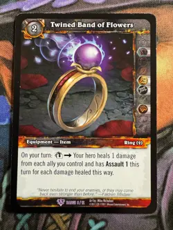 World of Warcraft TCG Promo Badge 8/12 Twined Band of Flowers - Image 1
