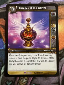 World of Warcraft TCG Promo Badge 2 Essence of the Martyr - Image 1