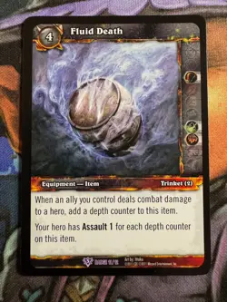 World of Warcraft TCG Promo Badge 11/12 Fluid Death - Image 1