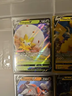 Pokemon TCG Lot Of 8 V Cards Pikachu V, Morpeko V Eldegoss V Etc.... - Image 4