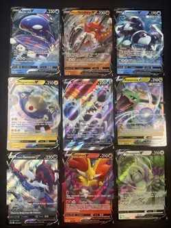 Pokemon V Lot of 9 Cards. All Seen In Photos. See Description - Image 1