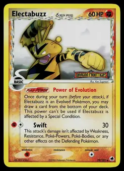 Pokemon Card - Electabuzz Dragon Frontiers 29/101 Uncommon Reverse Holo Stamped - Image 1