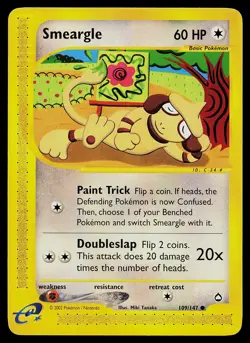 Pokemon Card - Smeargle Aquapolis 109/147 Common - Image 1