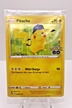 Pokemon TCG GME PROMO Pikachu Pokemon GO 028/078 Holo Rare Sealed Card Niantic - Image 1