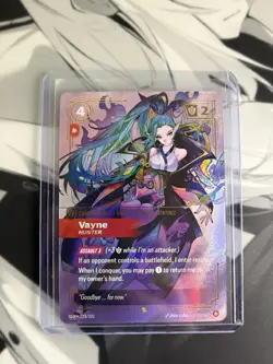 Riftbound Spirit forged Vayne Hunter Foil Card 223/221 2025RG1 English Standard - Image 1