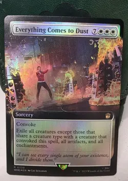 Everything Comes to Dust - #339 Extended Foil - Doctor Who - Mtg - Image 1